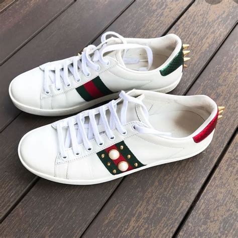 gucci pearl sneaker|gucci ace sneakers for men.